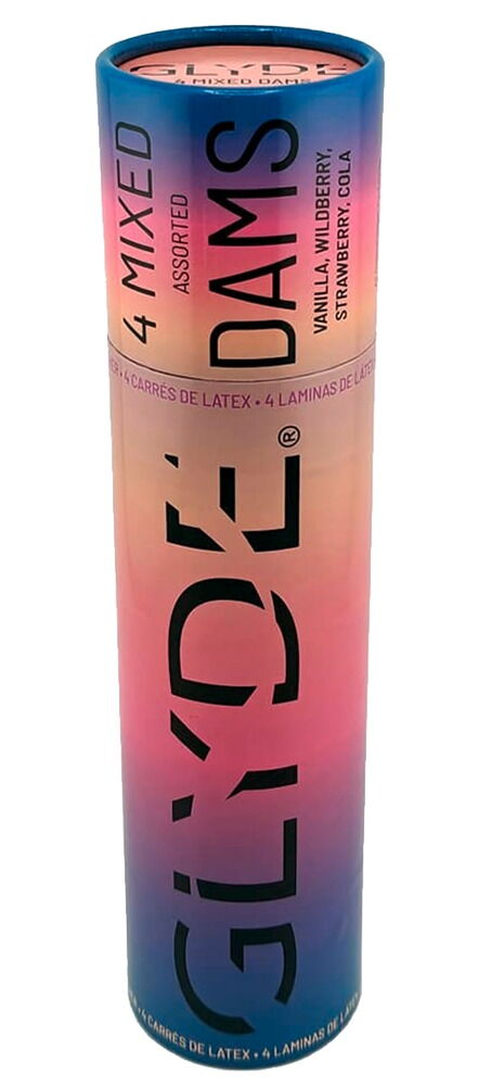 Slikkelapper "GLYDE DAMS Mix", 4 stk