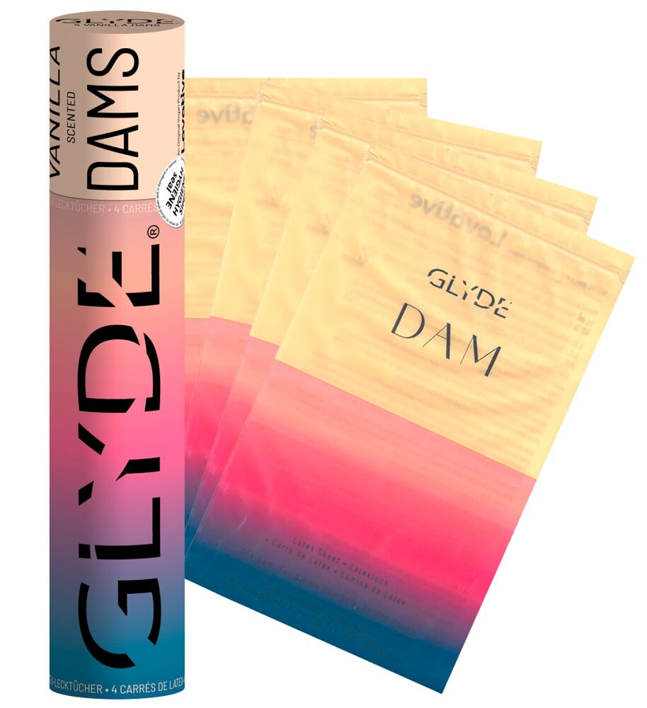 Slikkeservietter "GLYDE Dams Vanilla", 4 stk