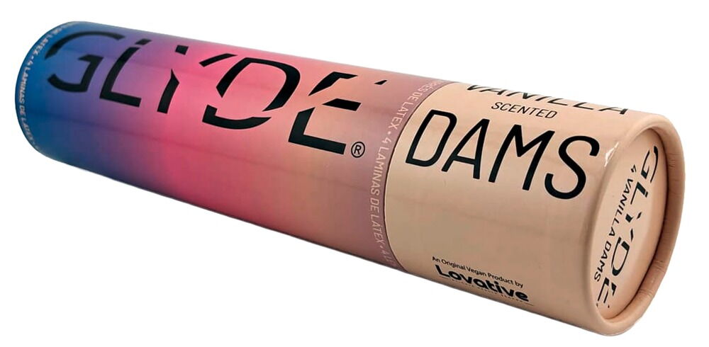 Slikkeservietter "GLYDE Dams Vanilla", 4 stk