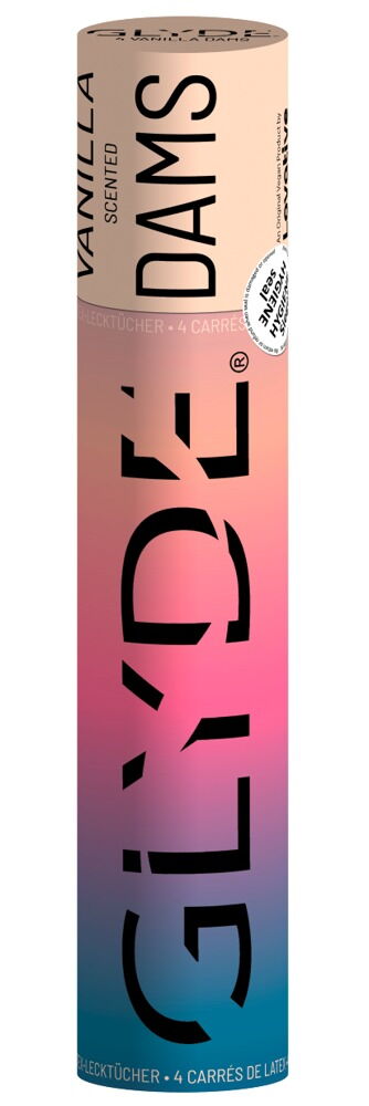 Slikkeservietter "GLYDE Dams Vanilla", 4 stk