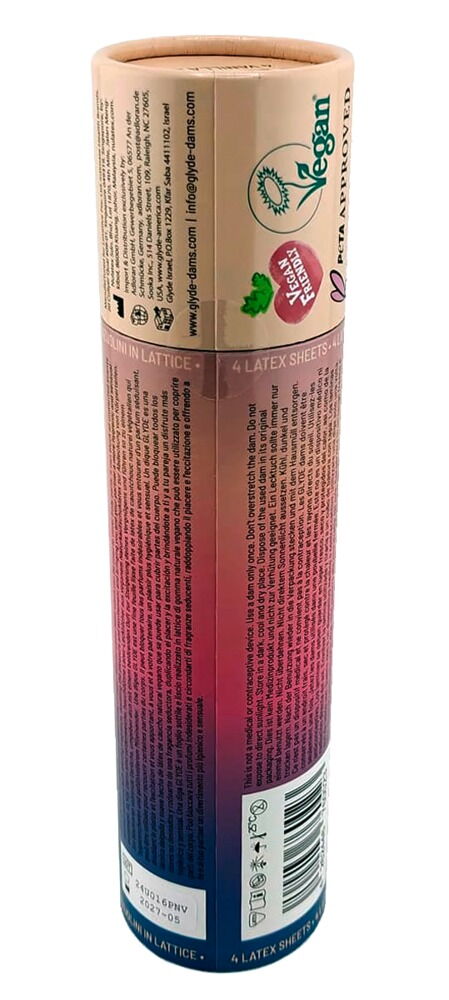 Slikkeservietter "GLYDE Dams Vanilla", 4 stk