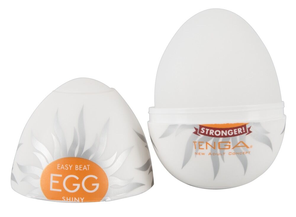 "Egg Shiny" masturbator med intens spiralbølgestimuleringsstruktur