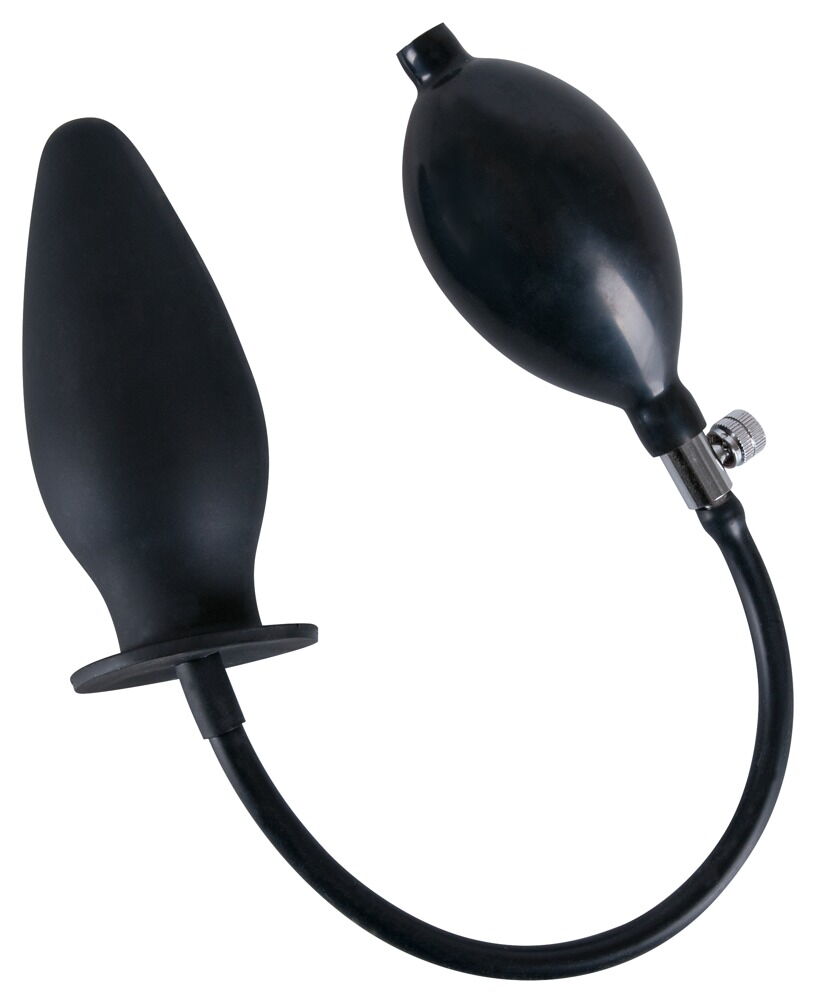 Analplug "trueBlack" til at pumpe op