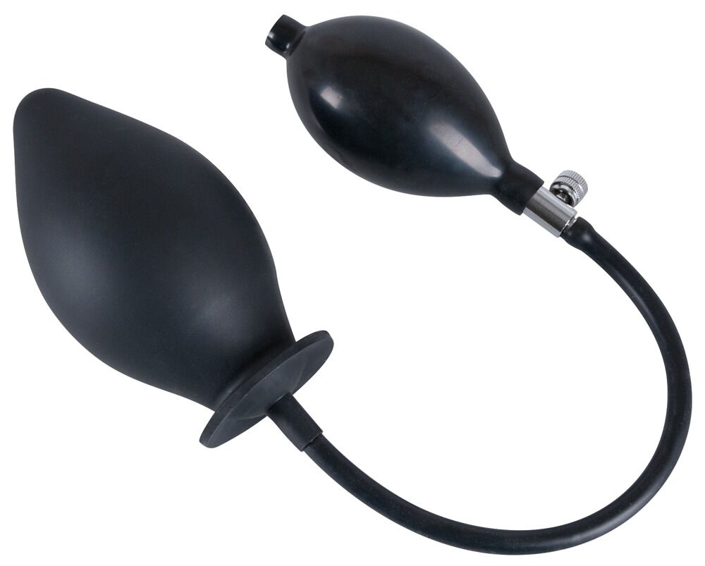 Analplug "trueBlack" til at pumpe op