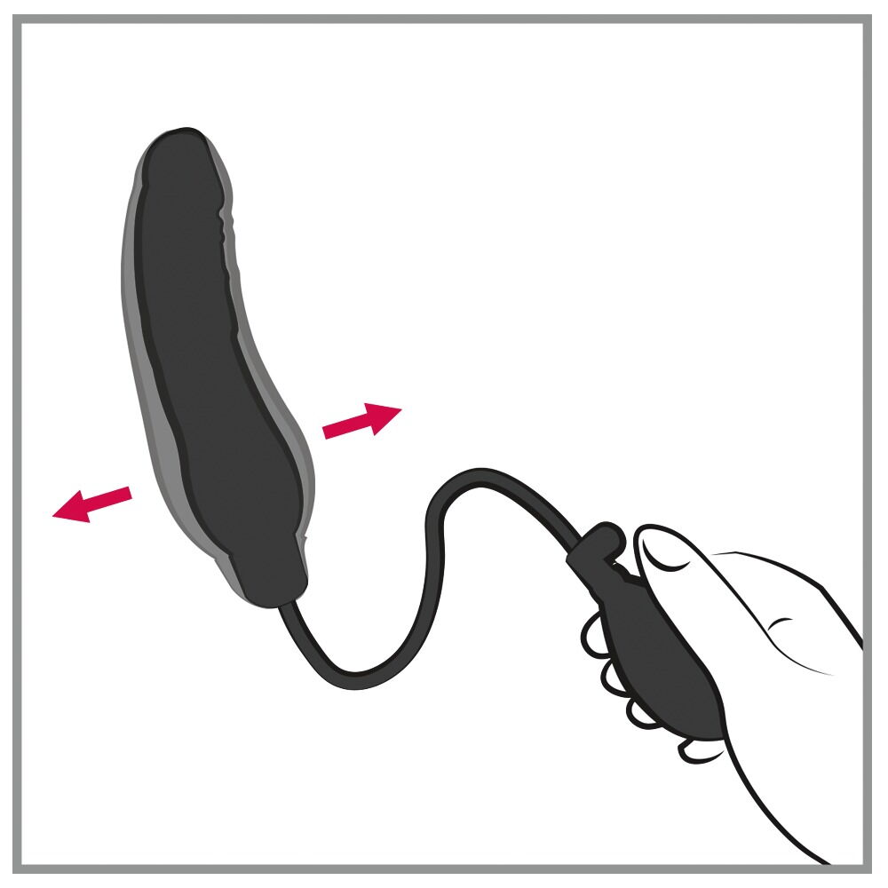 Latex pumpdildo "Black Latex Balloon"