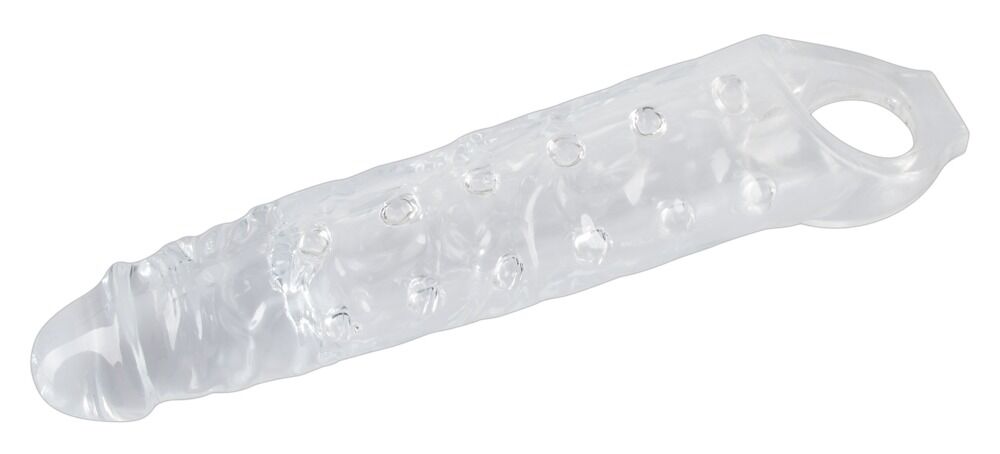 Penishylster Penis sleeve med testikelring, nopper