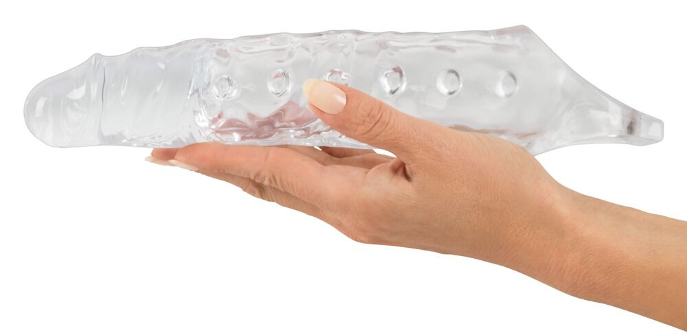 Penishylster Penis sleeve med testikelring, nopper