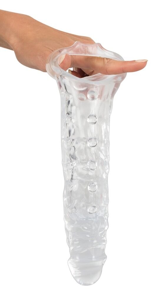Penishylster Penis sleeve med testikelring, nopper