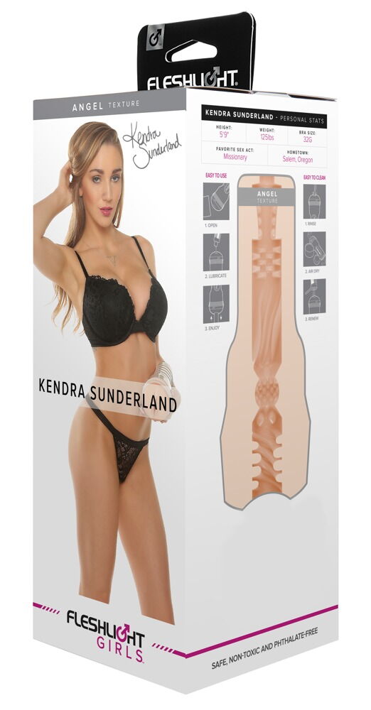 Masturbator ”Kendra Sunderland” med noppet riflet lystkanal