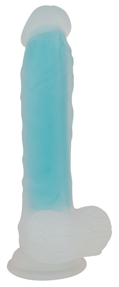 Naturdildo Glow in the Dark med sugekop
