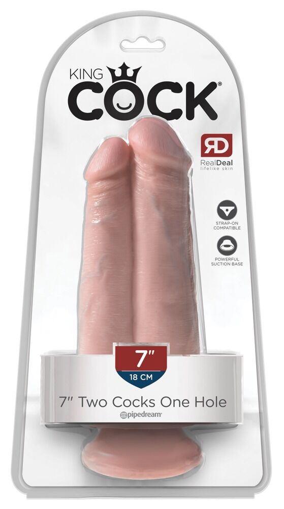 King Cock 7" Two Cocks One Hole