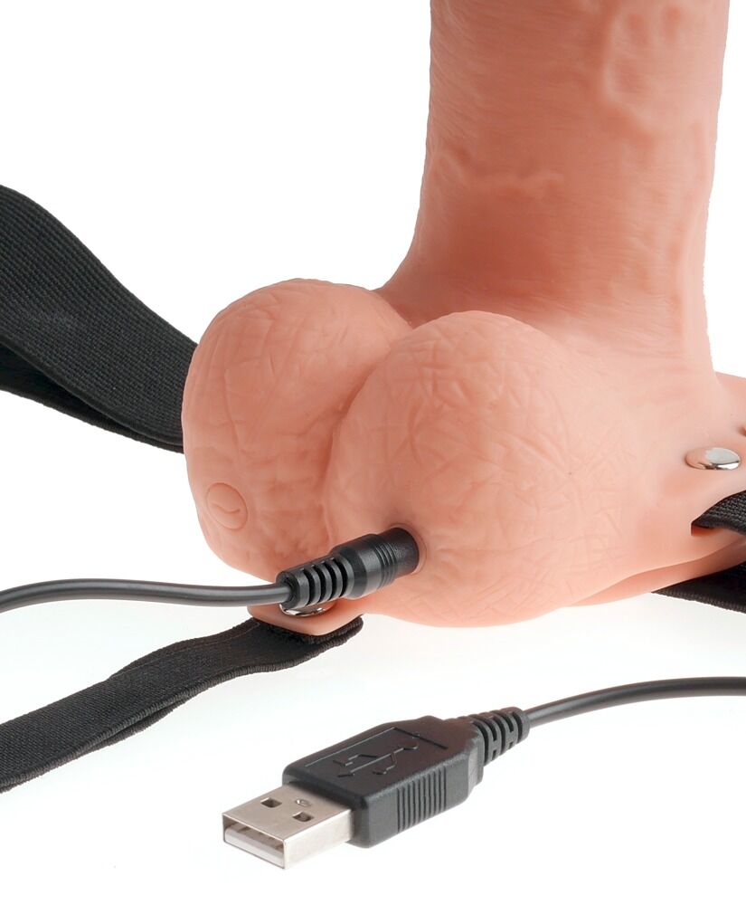 7“ Hollow Strap-on with Balls