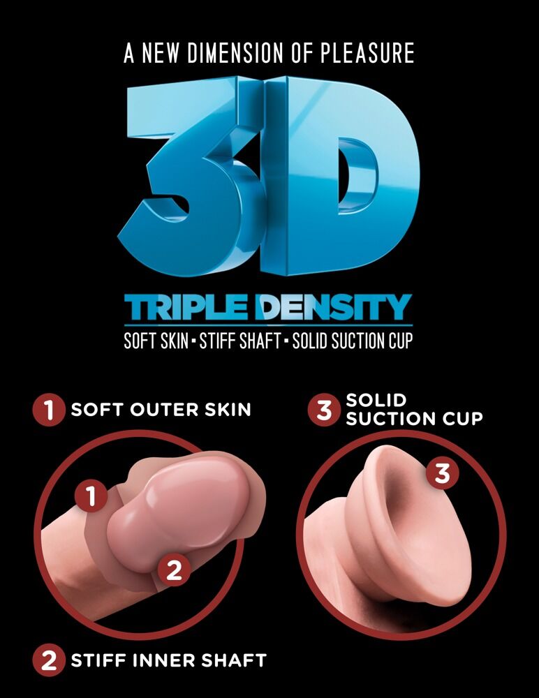 12" Triple Density Cock with Balls