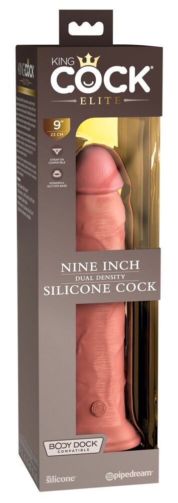 9“ Dual Density Silicone Cock