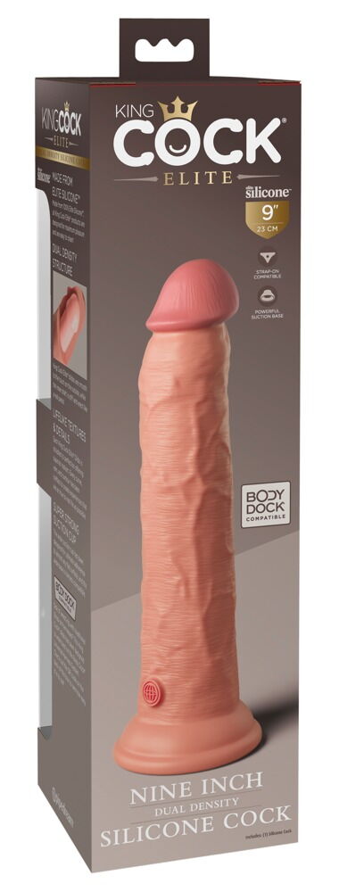 9“ Dual Density Silicone Cock