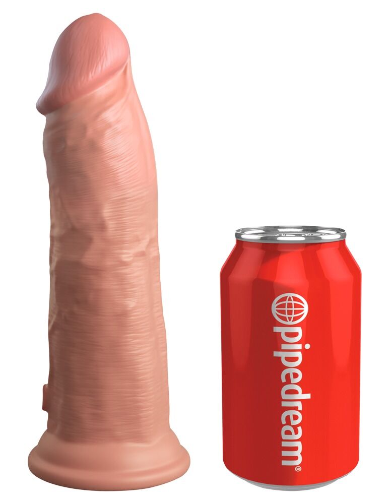8“ Vibrating + Dual Density Silicone Cock