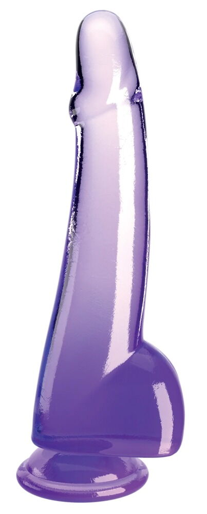 Naturdildo "10"-Cock with Balls" med sugekop, ekstra lang