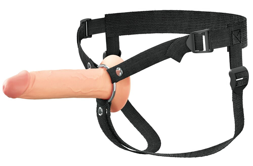 Penishylster "Hollow Silicone Strap-on” med harness
