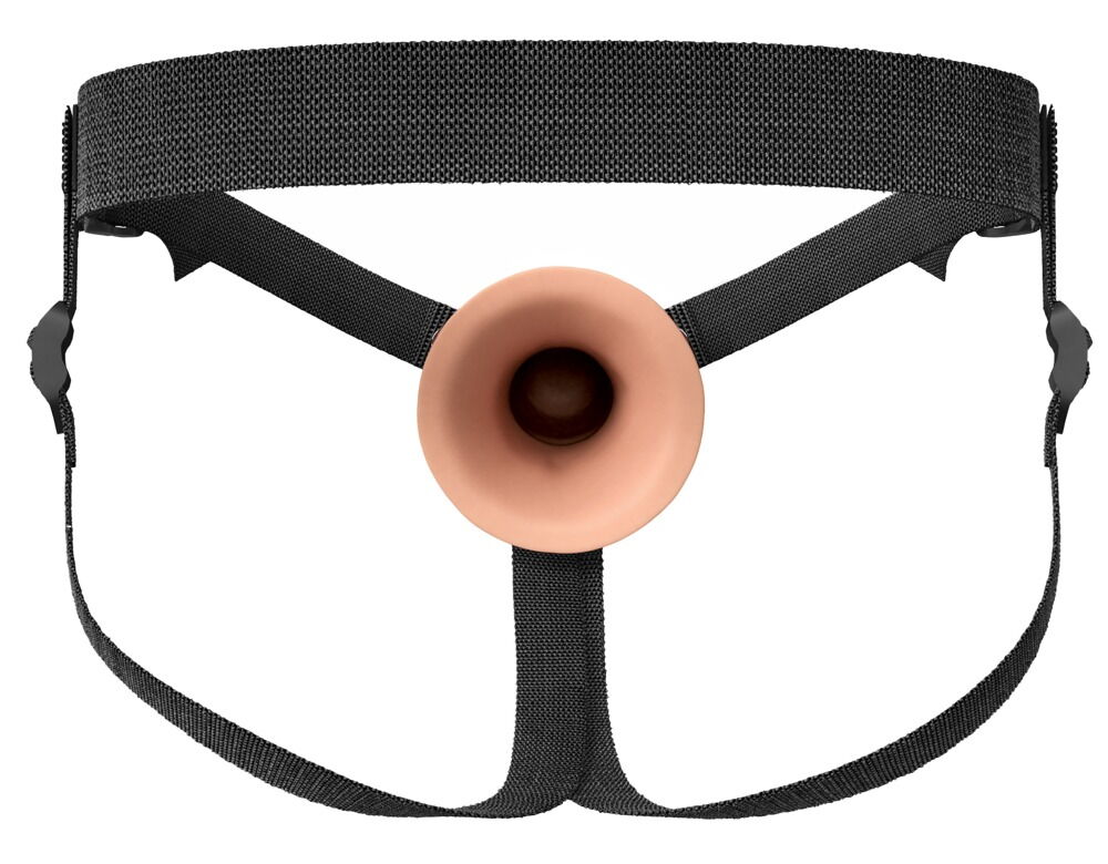 Penishylster "Hollow Silicone Strap-on” med harness