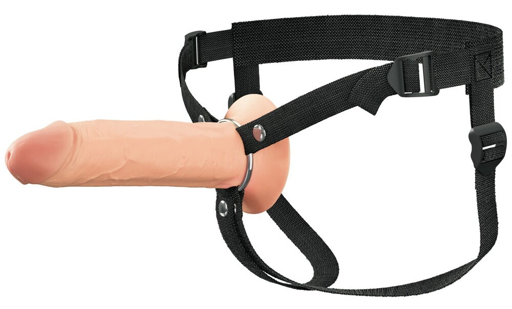 Penishylster "Hollow Silicone Strap-on” med harness