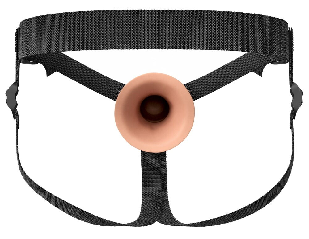 Penishylster "Hollow Silicone Strap-on” med harness