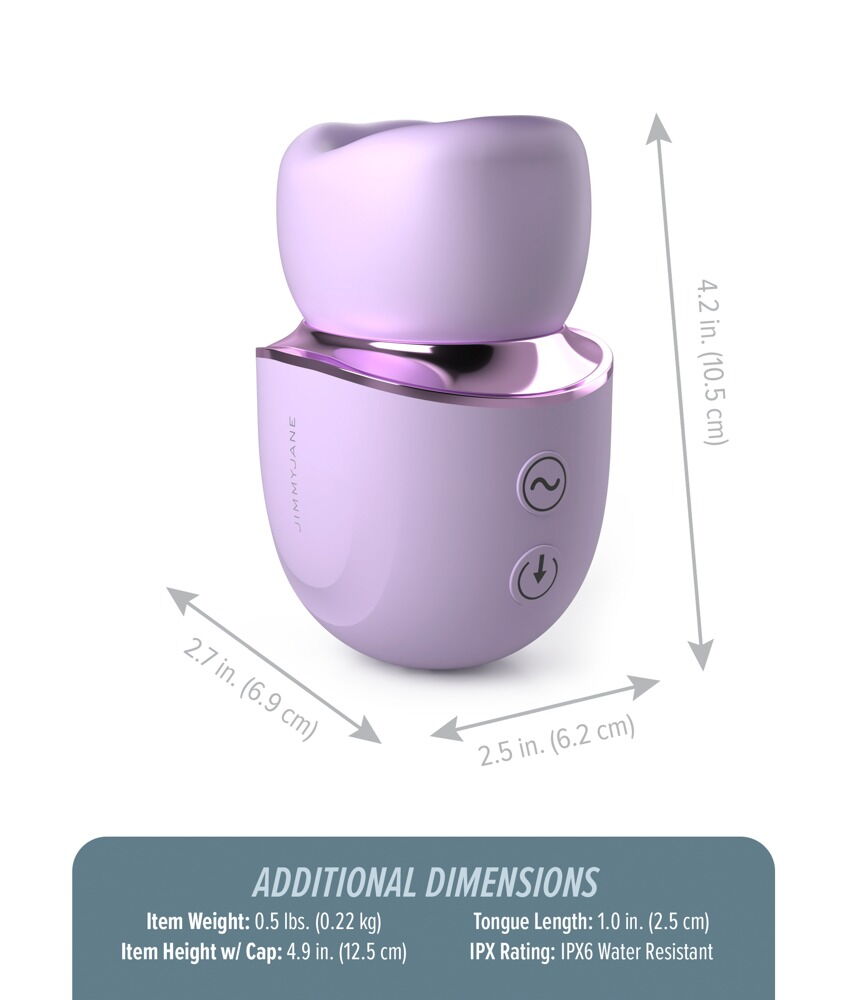 Tungevibrator "Hello Kiss Pro" med sugemund