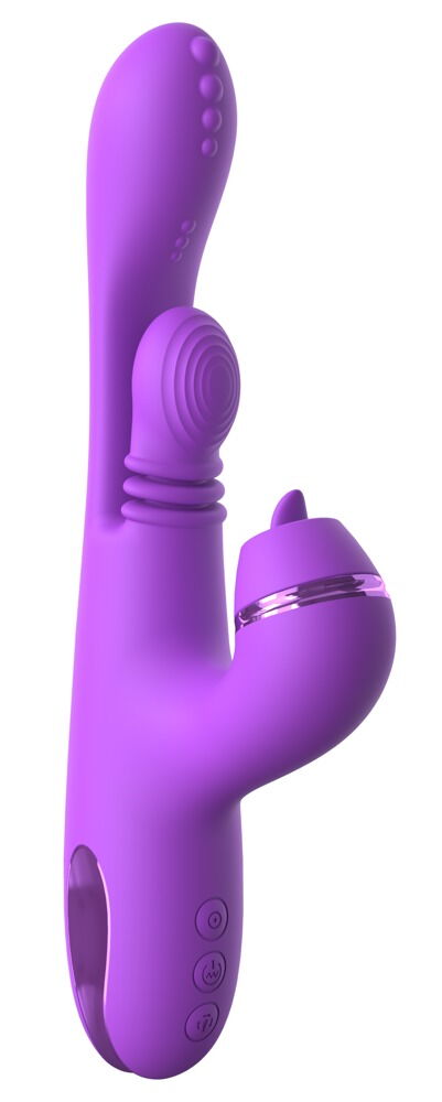 Rabbitvibrator "IntiMotion Pulse Pro" inklusive 3 klitoris-påsætninger