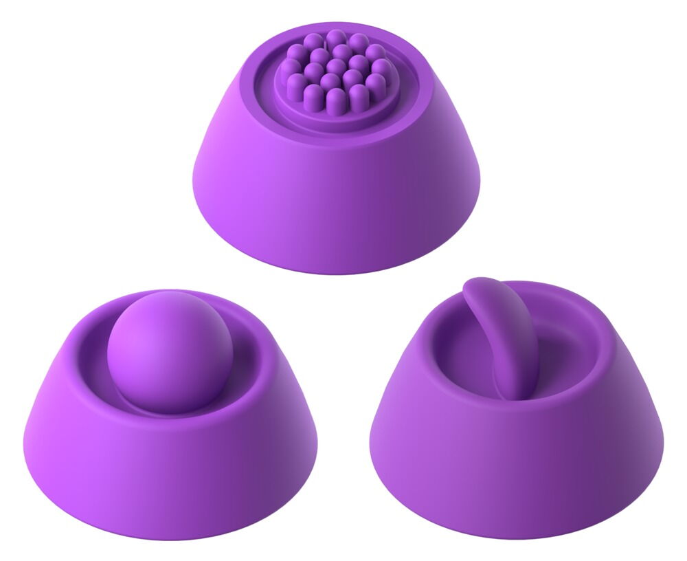 Rabbitvibrator "IntiMotion Pulse Pro" inklusive 3 klitoris-påsætninger