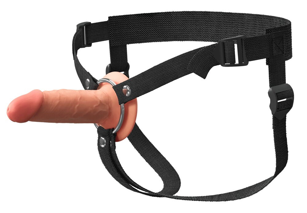 Penishylster "Hollow Silicone Strap-on” med harness