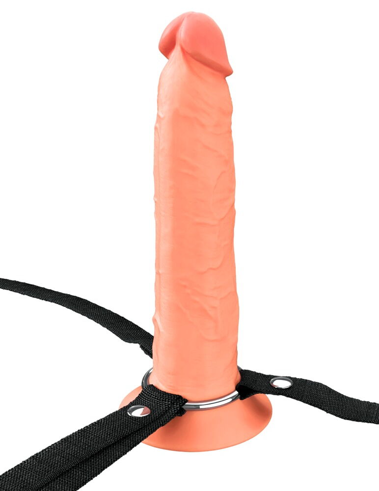 Penishylster "Hollow Silicone Strap-on” med harness