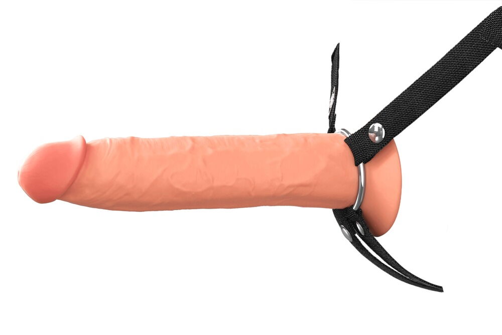 Penishylster "Hollow Silicone Strap-on” med harness