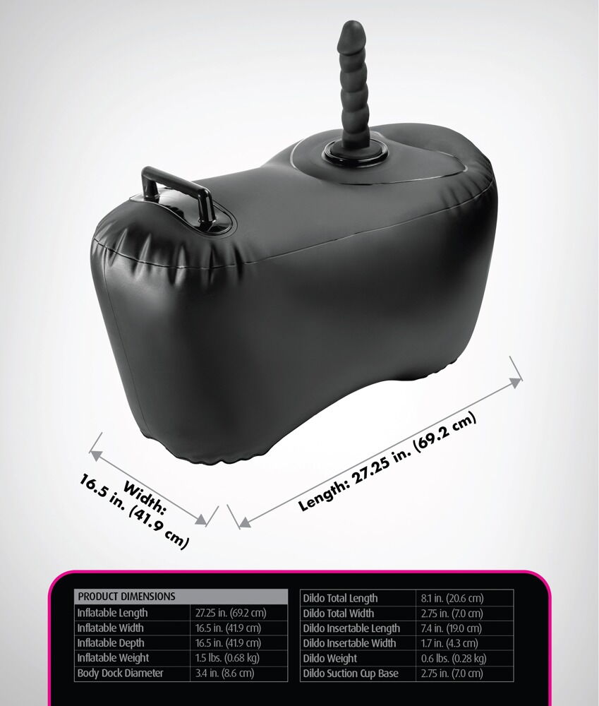 Sexpude "Body Dock Inflatable Love Seat" inklusive dildo