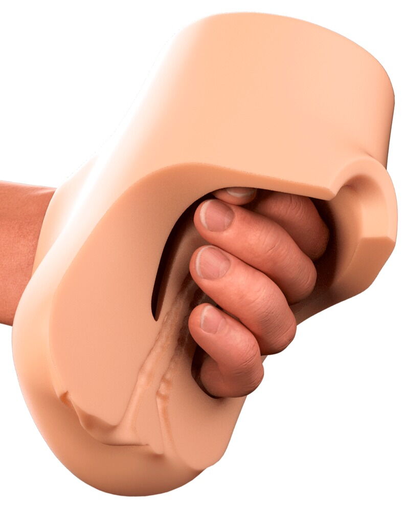 Masturbator "Double Pounder Vibrating" med vagina- og anusåbning