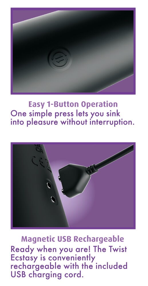 Analvibrator "Twist Ecstasy“ i intensivt spiraldesign