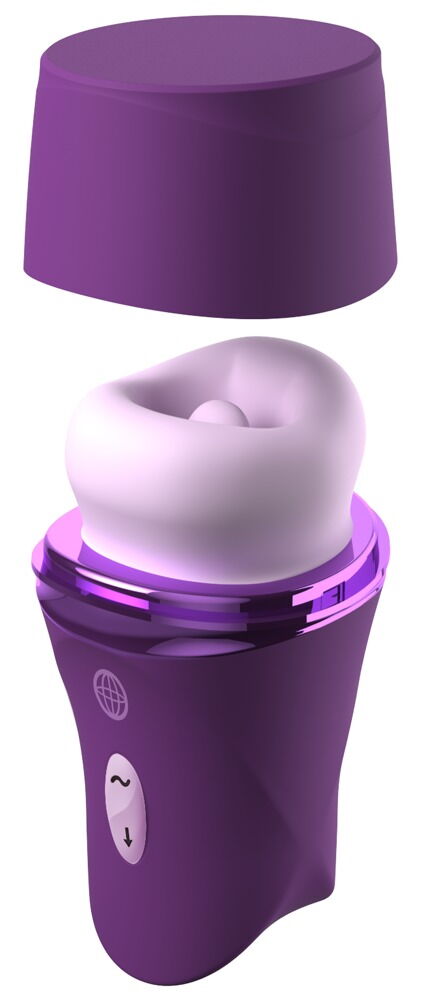 Tungevibrator "Lush Kiss Plush“ med sugende silikonelæber