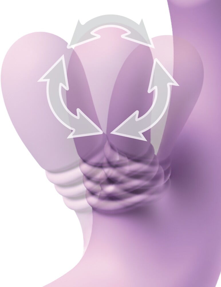 Rabbit Vibrator "IntiMotion Flutter Pro“ med 4 motorer