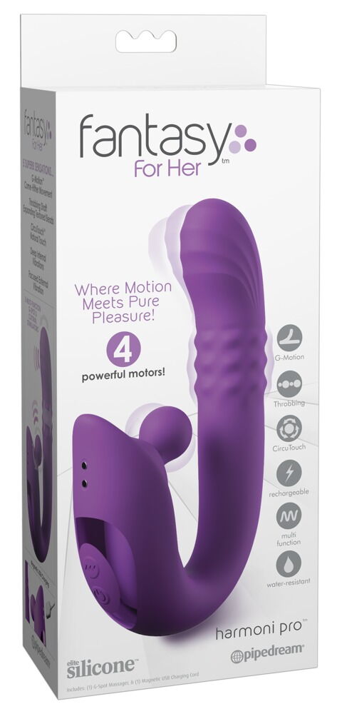 Rabbit Vibrator "Harmoni Pro“ med 4 motorer