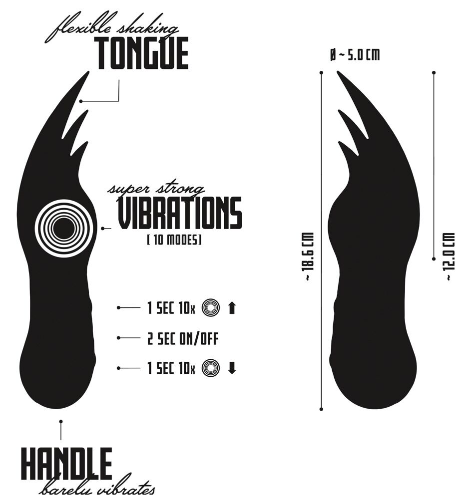 Tungevibrator "Licking"