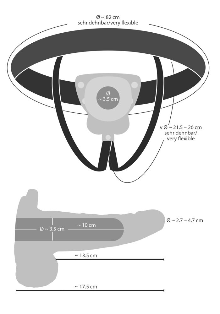 Vibrerende strap-on hylster