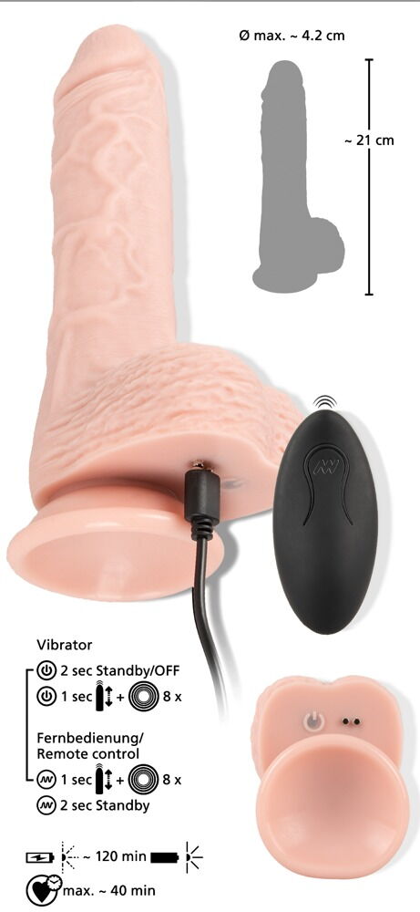 Vibrator med fjernbetjening