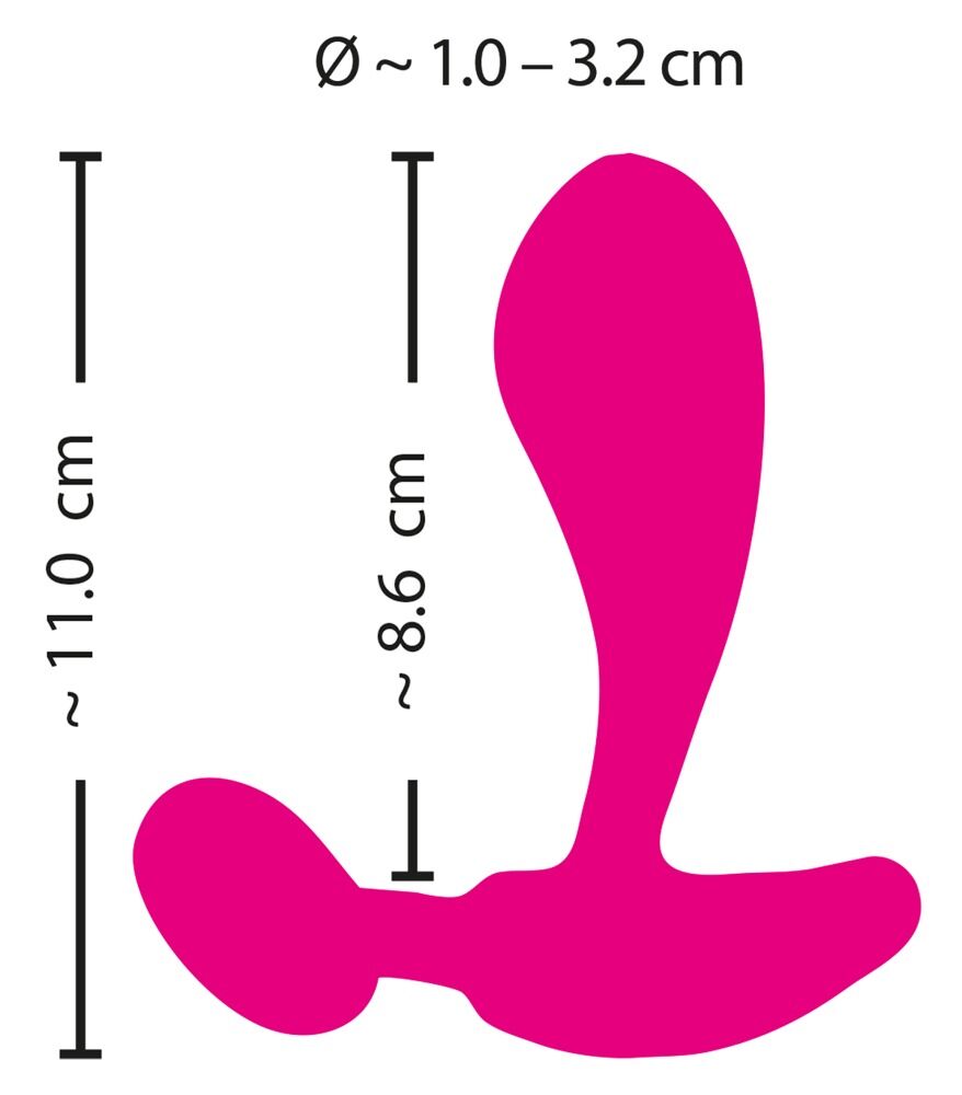 G & C Spot Vibrator med fjernbetjening, 10 vibrationsmodi
