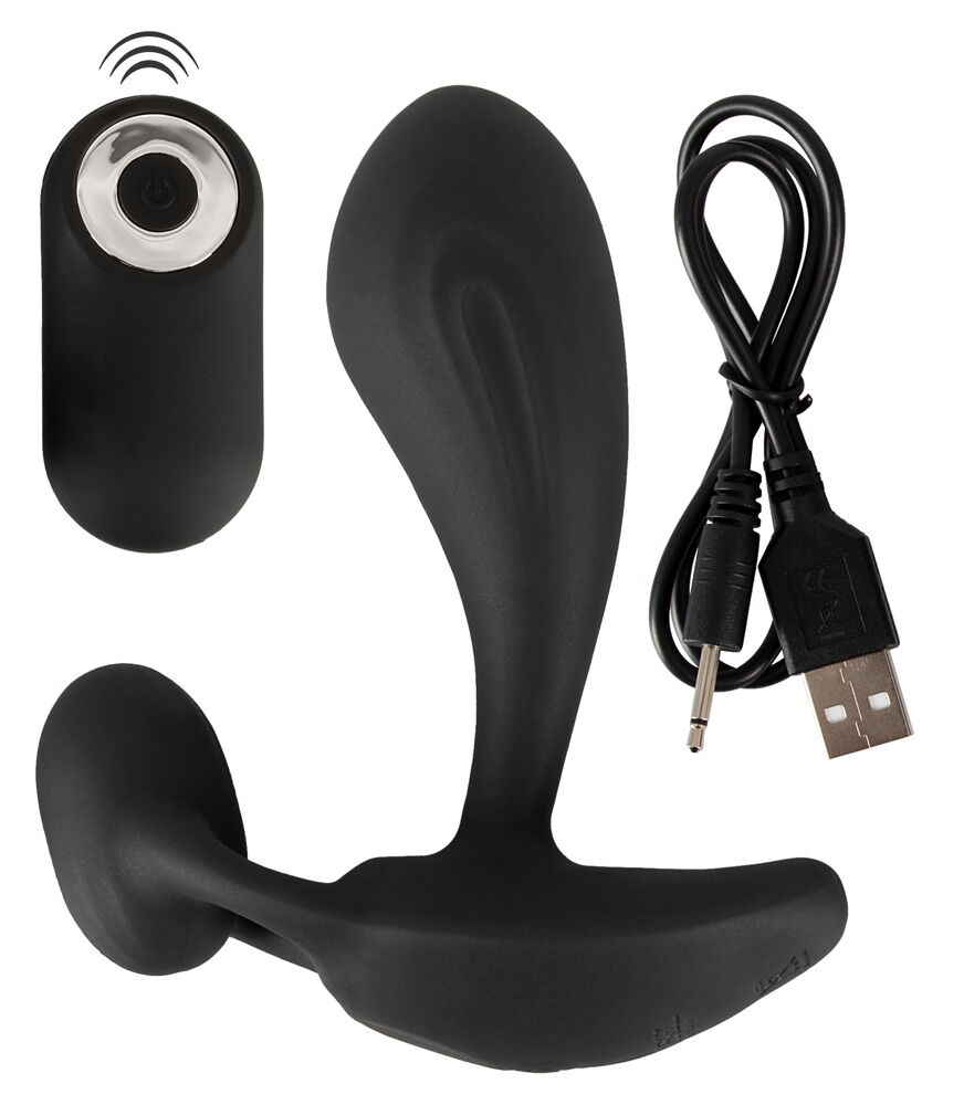 Analvibrator RC Two Spot Massager med fjernbetjening, 10 vibrationsmodi