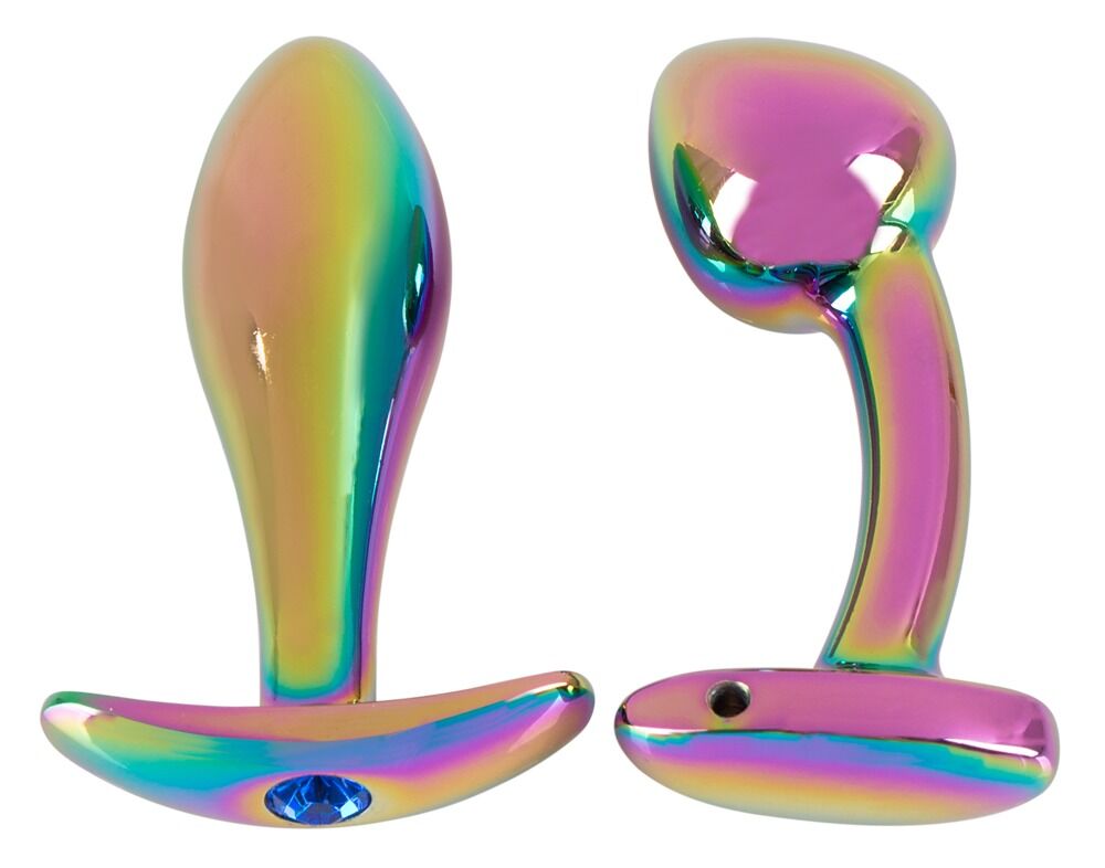 Metal Butt Plug Set in Rainbow Colors