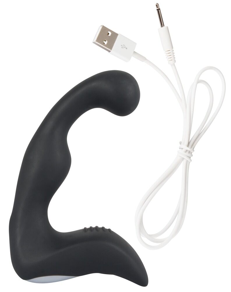 Prostatavibrator ”Rechargeable Prostate Stimulator” med Mellemkødstimulator, 14,6 cm