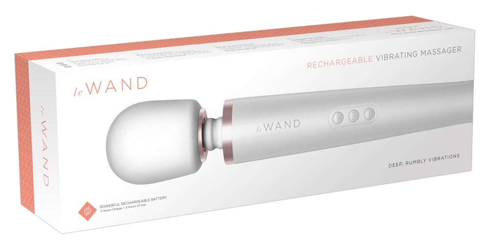 Massagestav "le Wand", 20 vibrationstilstande, 10 hastigheder