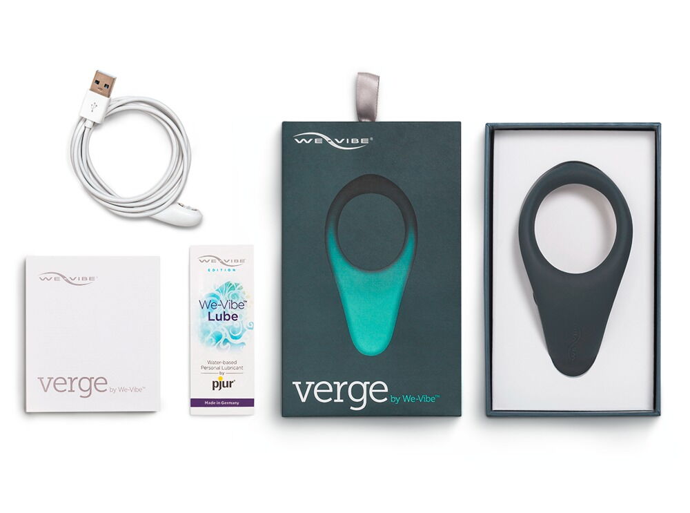 Vibro-Penisring „Verge“ med mellemkød-stimulator og 10 modi pr. app