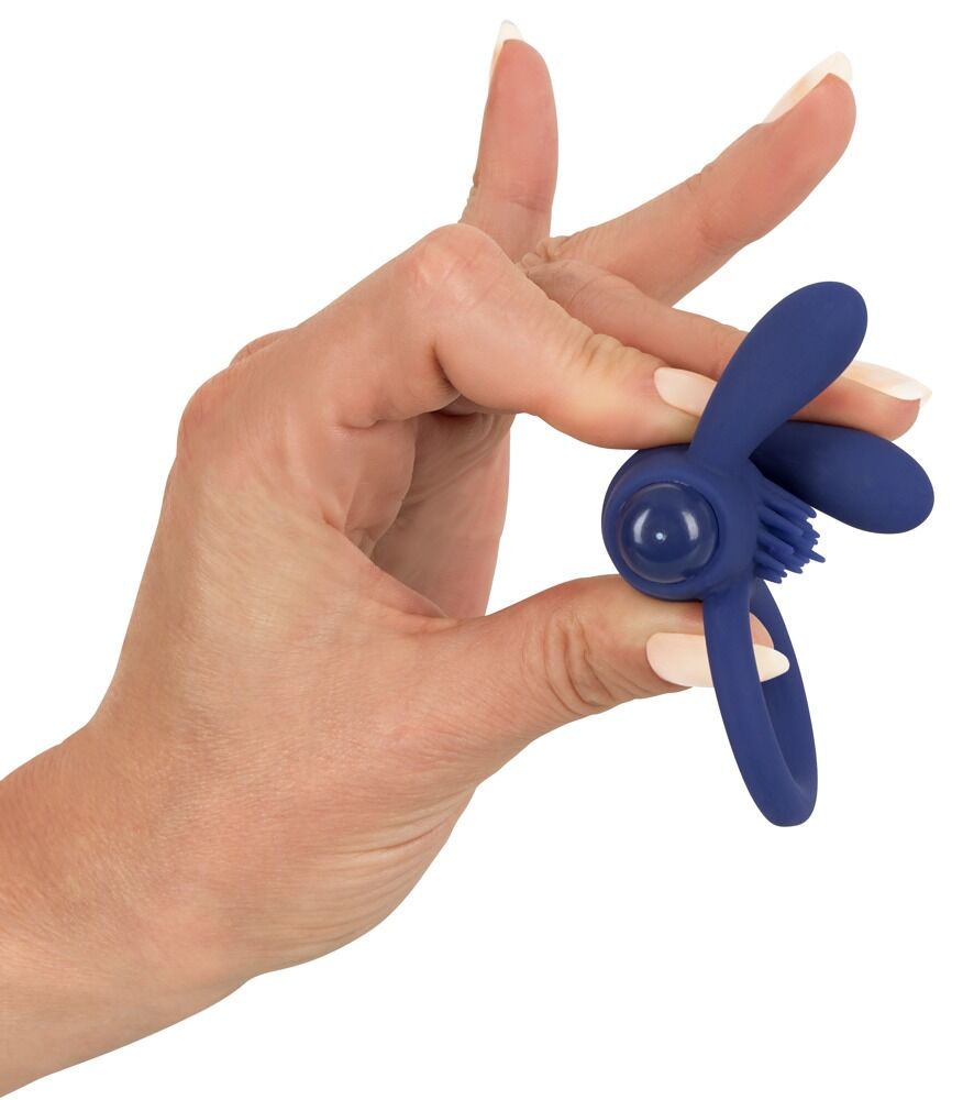 Vibro-penisring med klitorisstimulator