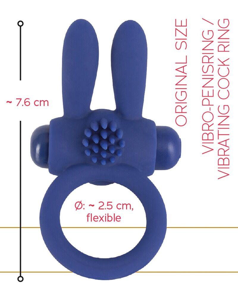 Vibro-penisring med klitorisstimulator