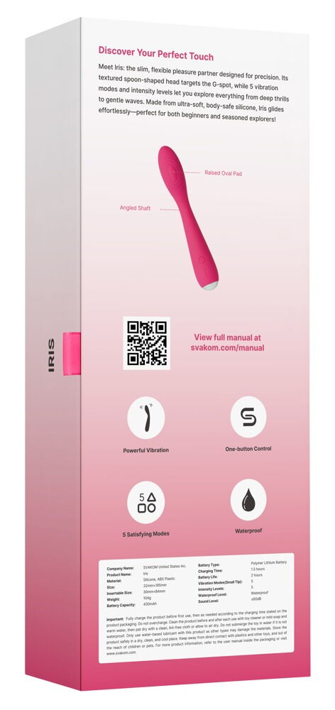 Iris Plum Red G-Punkt-Vibrator