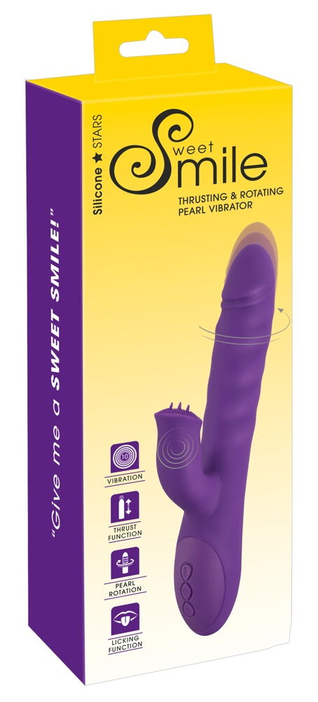 Vibrator med stød og rotation